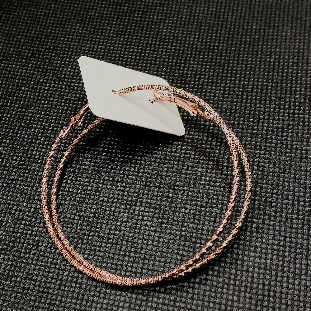 Textured Hoop Earrings